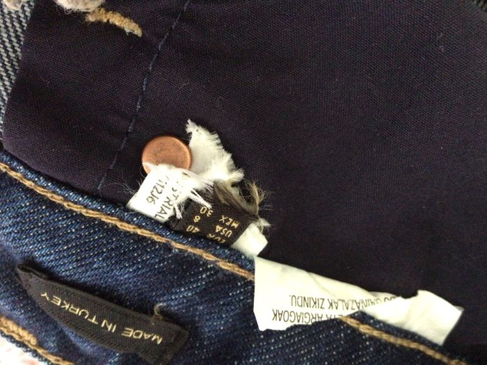 Massimo Dutti Ladies dark blue denim Straight wide Leg Jeans Eu 40 Uk 12 includes postage