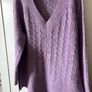 Monsoon Purple Cable Knit Jumper Image 3