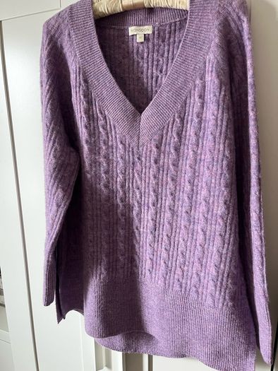 Monsoon Purple Cable Knit Jumper