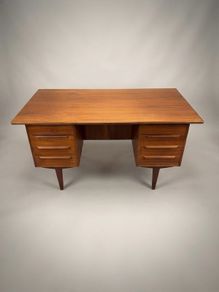 Mid - Century 1960s Danish Teak Desk
