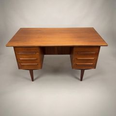 Mid - Century 1960s Danish Teak Desk