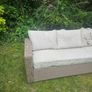 Rattan garden furniture set - couch and armchairs Image 3