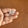 Mother of Pearl snd Natural Diamond Earring Image 4