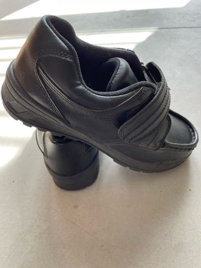 Boys black school shoes size UK2 brand New