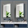 Bathroom Mirror Cabinets with Led Lights, Aluminum Alloy Wall Mounted Bathroom Cabinet Led Bathroom Mirror, 3 Colors Anti Fog, Adjustable Shelves, Touch Sensor, Concealed Storage Image 3
