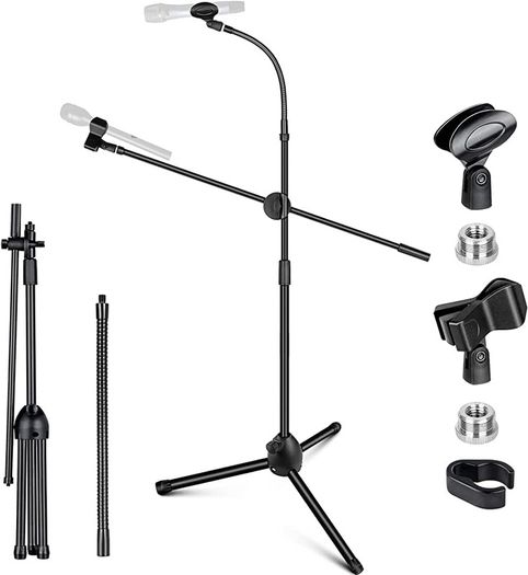Tripod Boom Sheet Microphone Stand Universal Metal Gooseneck Mic Stand, for Performance Singing Speech Wedding Stage and Outdoor (FREE POSTAGE)