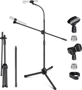 Tripod Boom Sheet Microphone Stand Universal Metal Gooseneck Mic Stand, for Performance Singing Speech Wedding Stage and Outdoor (FREE POSTAGE)