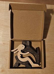 Wood Craft 3 Piece Wooden Gift Pet. As New Never Used