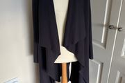 She's So deep grey Italian merino wool cardi coat