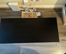 Black Ikea TV stand