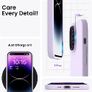 Liquid Silicone Case For Apple iPhone 14 Pro Luxury Thin Phone Cover Liliac Purple Image 3