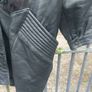 Vintage ladies black leather jacket (free postage) Image 2