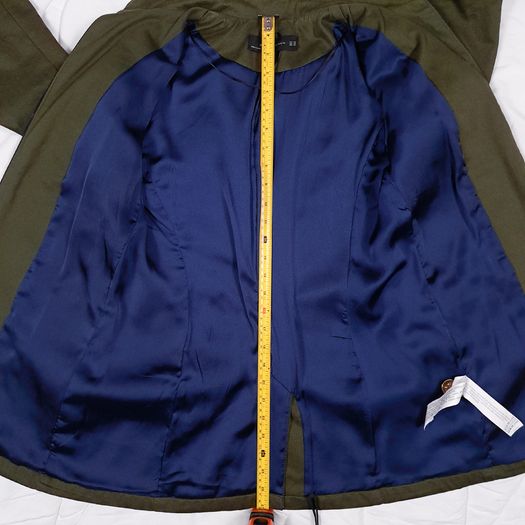 Zara Khaki Olive Green Military Hussar Style Jacket Size XS