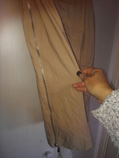 Cream And Camel Dress