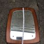 Stunning large mid-century Mirror on wood Image 2