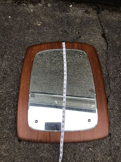 Stunning large mid-century Mirror on wood