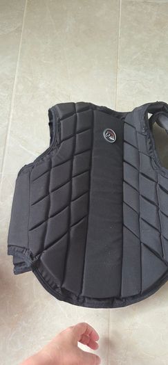 childs horse riding helmet and body protector