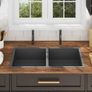 Handmade Kitchen Sink Black Stainless Steel Image 4