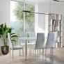 Glass dining table set with 6 chairs Free Delivery Image 6