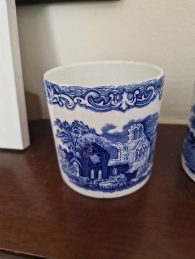 blue & white