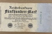 Germany 500 Mark 1922 Banknote