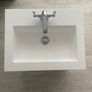 Lucca 500 Matt White Wall Hung Vanity Unit Complete with Basin & Taps Image 2