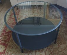 30" Glass Top Coffee Table