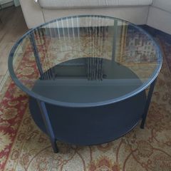 30" Glass Top Coffee Table