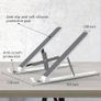 NEW SALE | Laptop Stand for Desk, Adjustable Laptop Riser ABS+Silicone Foldable Portable Laptop Holder, Ventilated Cooling Notebook Stand for 10-15.6 Inch Laptops,Tablet Image 2