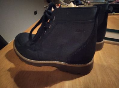 Boys boots blue Clarks bnwpt