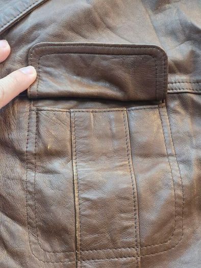 Vintage 1970s Three Angels Leather Jacket Mens Medium
