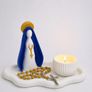 Handmade Marian Prayer Tray & Candle Holder Image 2