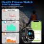Smart Watch 5ATM Waterproof Inch Full HD Military Watch with Blood Pressure, Smart Watch Men with Heart Rate SpO2 Sleep Monitor Pedometer, 100+ Sports Modes Sports Watch Image 3
