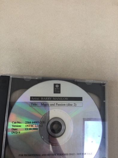 Barry manilow music and passion 2 dvd set HITS LIVE POP CLASSIC