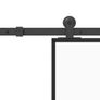 Sliding Door with Hardware Set 76x205 cm Tempered Glass&Aluminiu Image 4