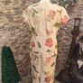 Cream floral embroidered  Oriental dress size medium occasion wedding holiday Postage included Image 10