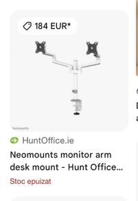 Dual monitor arm