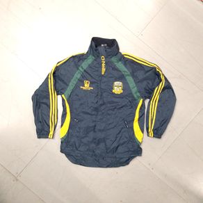 FREE POST Meath (S) GAA Windbreaker Jacket  Gaelic Football Hurling Wayerproof  An Mhi Vintage Retro Navy Small