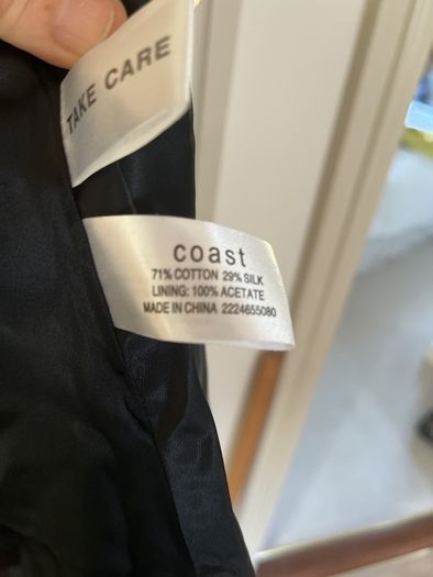 Black dress silk mix