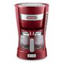 Delonghi Drip Coffee Maker in White Red or Black Image 2