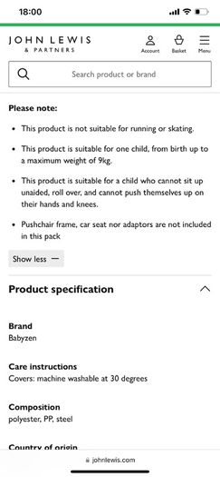 Baby Zen Newborn Winter Pack for Baby Zen Yoyo stroller