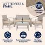 Garden Furniture Set for 4 People  Weatherproof Rattan Effect Image 8
