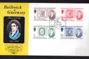1971 Guernsey Thomas De La Rue 1793-1866 Guernsey Commemorative Stamp  First Day Cover (FDC)