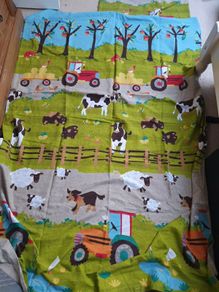 Single Duvet Cover Farm Theme.