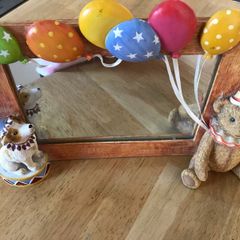 Vintage Mirror lovely addition to a nursery room