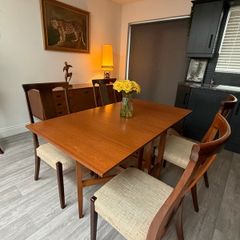Mid Century Drop Leaf Dining Table
