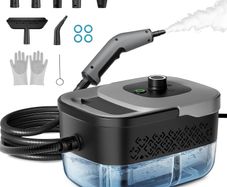 Dzaki Handheld Steam Cleaner, Portable, 1600ml Water Tank, 4 Bar