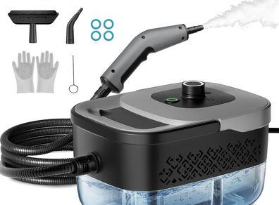 Dzaki Handheld Steam Cleaner, Portable, 1600ml Water Tank, 4 Bar