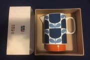 NEW Orla Kiely Block Flower Navy Water Jug