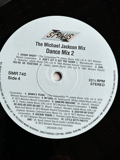 Michael Jackson original 1987 release double gatefold the Michael Jackson mix double vinyl in vg condition
